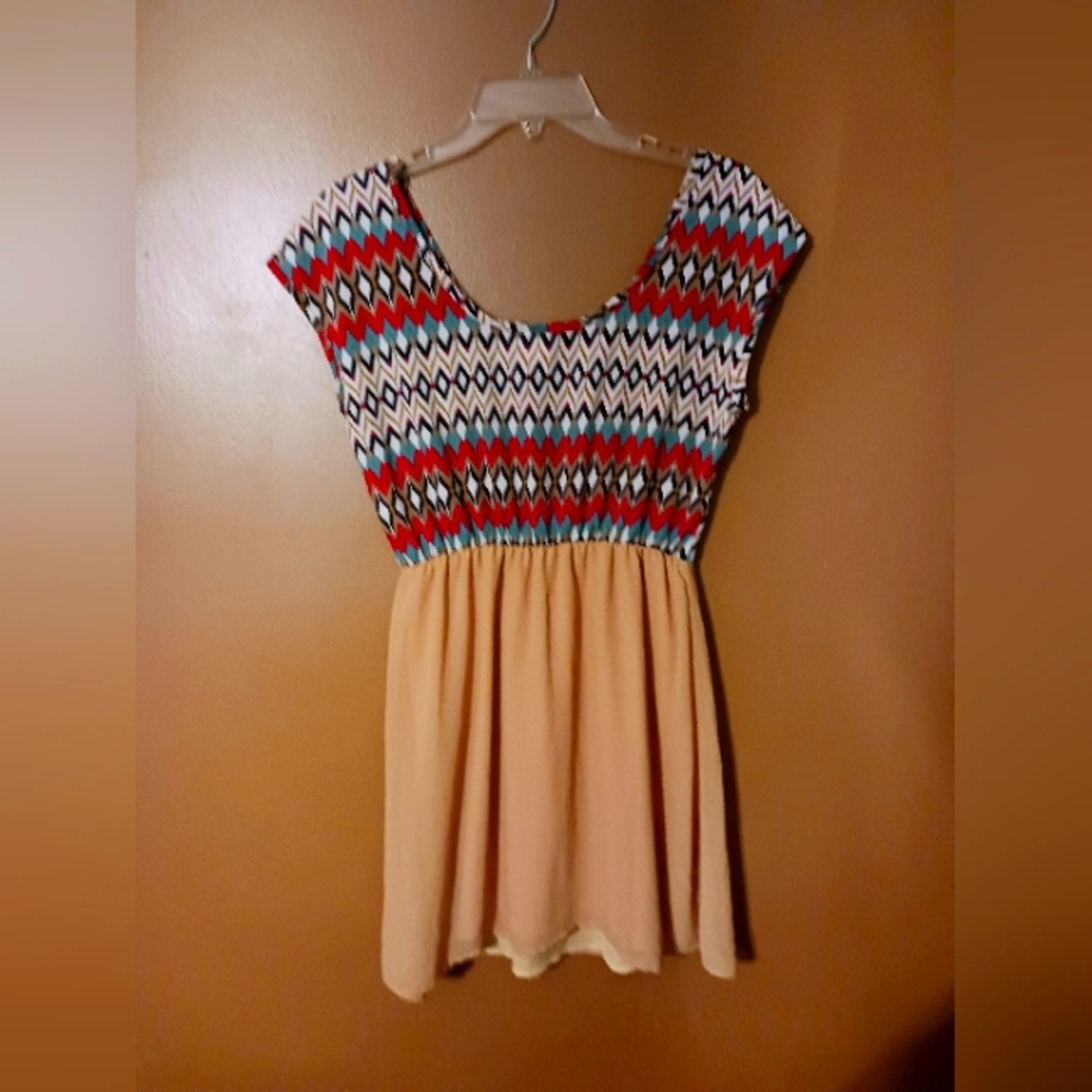 Pink owl  Printed Mini Dress